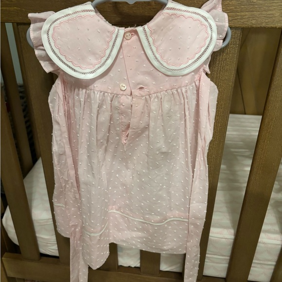 NWT Sophie and Lucas Petal Float Dress 18 months Pink with Swiss Dot - Picture 2 of 2